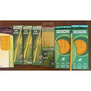Vtg‎ Dixon Ticonderoga wexford  Pencils 13806  + 13924 No. 2 Soft  misc  USA